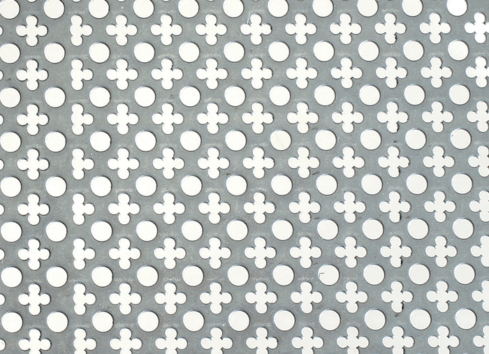 Stålplåt 453B Perforerad 1 x 400 x 500 mm